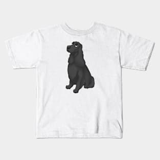 Black English Cocker Spaniel Dog Kids T-Shirt